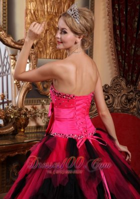 Wonderful Strapless Tulle Tulle Beading Quinceanera Dress