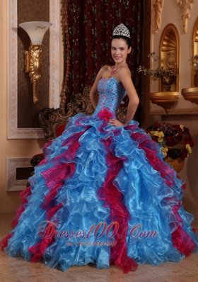 2013 Exclusive Organza Beading Dress Up for Quinceaneras