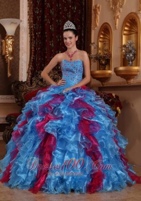 2013 Exclusive Organza Beading Dress Up for Quinceaneras