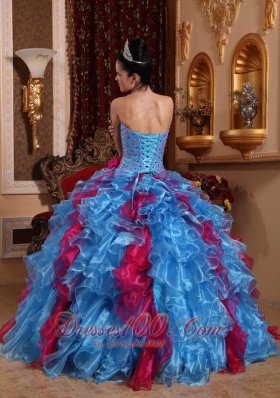 2013 Exclusive Organza Beading Dress Up for Quinceaneras