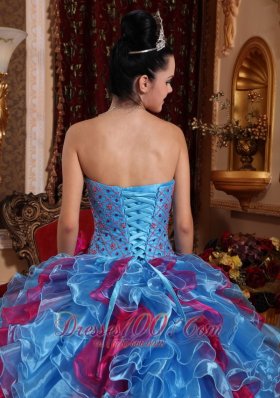 2013 Exclusive Organza Beading Dress Up for Quinceaneras