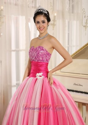 Colorful Quinceanera Gowns for Gilrs With Handmade Flowers