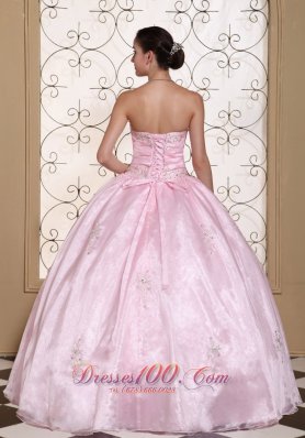 Baby Pink 2013 Quinceanera Dress With Beading Decorate