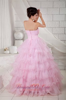 Beading and Pleated Ball Gown Baby Pink Dresses Quinceanera