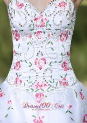 White Quinceanera Dress for Sweet 16 With Appliques