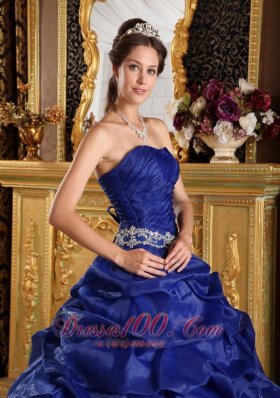 Discount Royal Blue Appliques Sweet 16 Dress