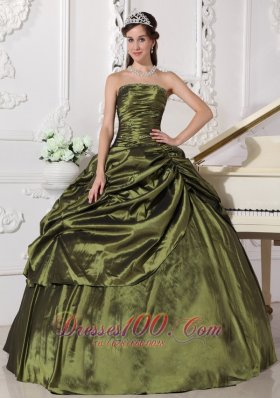 Ball Gown Taffeta Beading Quinceanera Dress for Sweet 16