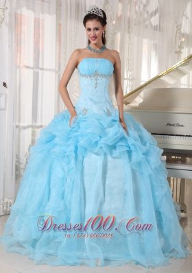 Light Blue Quinceanera Dresses-Light Blue Sweet 16 Dress