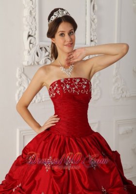 Wine Red Quinceanera Dress Under 200 Appliques Beading