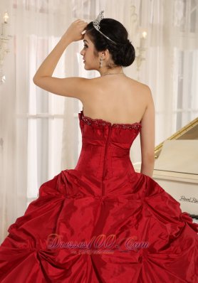 Wine Red Under 200 Quinceanera Dress Strapless Floor-length