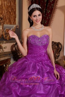 Eggplant Purple Quinceanera Dress Sweetheart