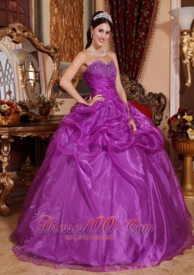 Eggplant Purple Quinceanera Dress Sweetheart