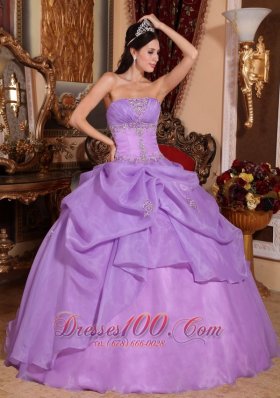 Around 200 Lavender Quinceanera Dress Beading Appliques