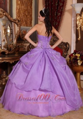 Around 200 Lavender Quinceanera Dress Beading Appliques