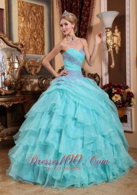 Sweetheart Quinceanera Dress in Apple Green 2013