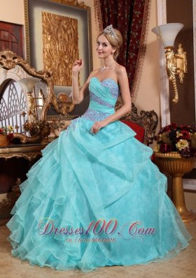 Sweetheart Quinceanera Dress in Apple Green 2013