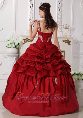 Wine Red Scoop Quinceanera Dress Under 200 Beading