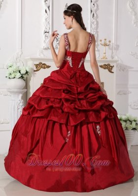 Wine Red Scoop Quinceanera Dress Under 200 Beading