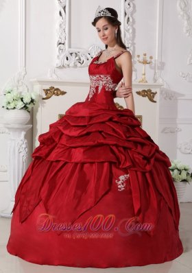 Wine Red Scoop Quinceanera Dress Under 200 Beading