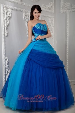 Under 200 Quinceanea Dress Ruch Hand Flowers Sequins