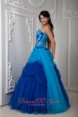 Under 200 Quinceanea Dress Ruch Hand Flowers Sequins