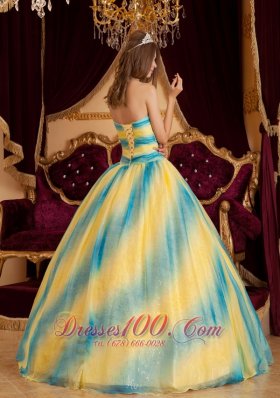 Ombre Color Sweetheart Sweet Sixteen Quinceanera Dresses