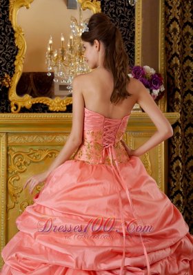 Watermelon and Yellow Sweet 16 Dress Pick-ups