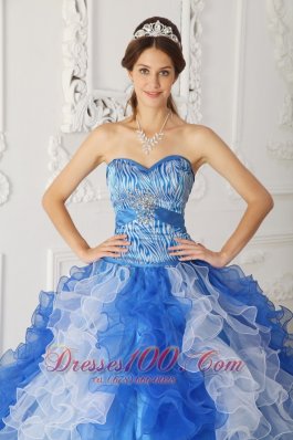 Quinceanera Dress Princess Sweetheart Beading Ruffles