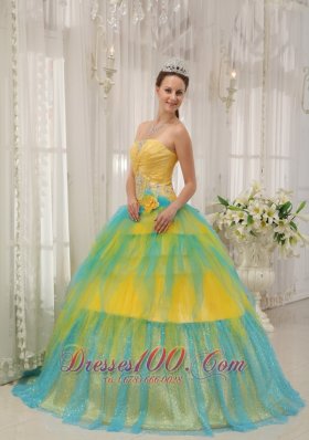 New Quinceanera Dress Strapless Tulle Beading Ruch