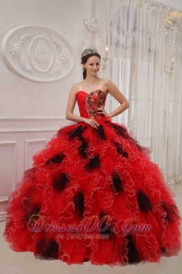 Beautiful Quinceanera Dress Sweetheart Orangza Beading Ruch