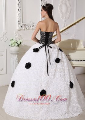 Discount Special Quinceanera Dress Strapless Floral Sequins