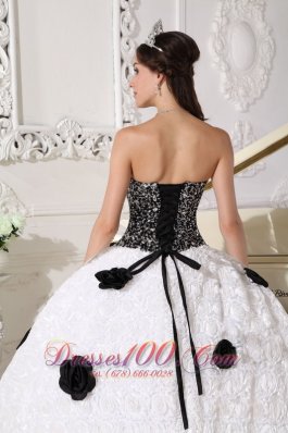 Discount Special Quinceanera Dress Strapless Floral Sequins