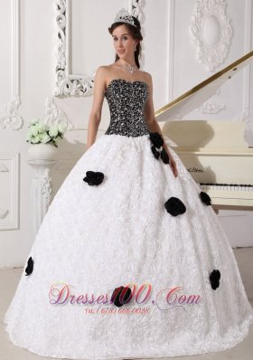 Discount Special Quinceanera Dress Strapless Floral Sequins