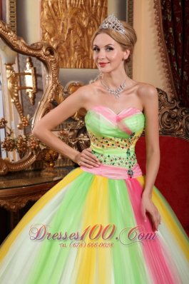 Latest Quinceanera Dress Sweetheart Tulle Beading