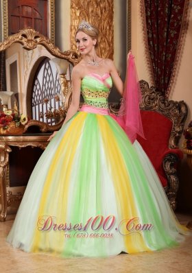 Latest Quinceanera Dress Sweetheart Tulle Beading