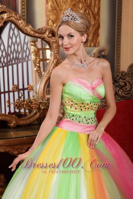 Latest Quinceanera Dress Sweetheart Tulle Beading