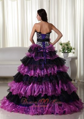 Fashionable Gown Sweetheart Organza Quinceanera Dress