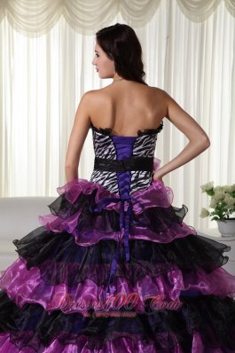 Fashionable Gown Sweetheart Organza Quinceanera Dress