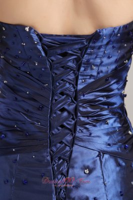 Pick-ups Brush Prom Dress Navy Blue A-line