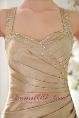 Mermaid Brush Prom Dress Champagne Seventeen