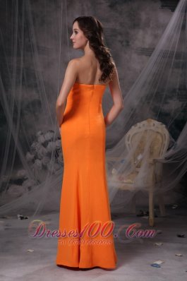 Cheap Orange Mermaid Evening Dress Under 150