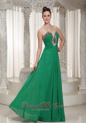 2013 Green Prom Holiday Dress Ruch Beading