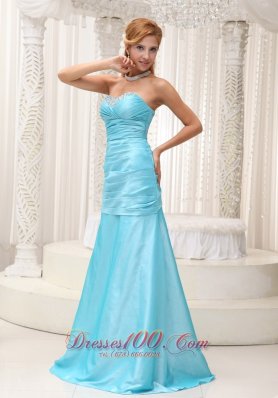 A-line Brush Aqua Mother Of The Bride Dress