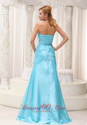 A-line Brush Aqua Mother Of The Bride Dress