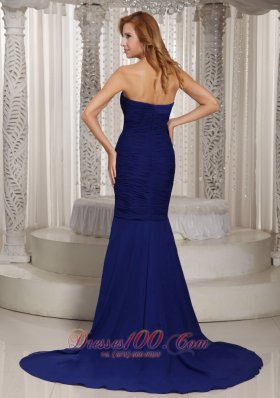 Mermaid Dress for Prom Royal Blue Appliques