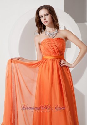 Orange Red Empire Evening Dress Under 150