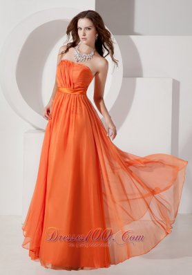 Orange Red Empire Evening Dress Under 150