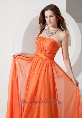 Orange Red Empire Evening Dress Under 150