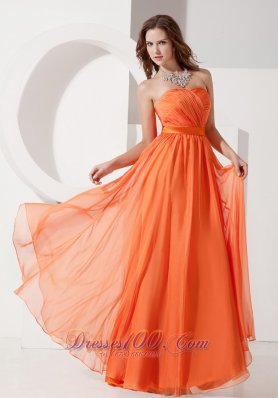 Orange Red Empire Evening Dress Under 150