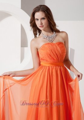 Orange Red Empire Evening Dress Under 150